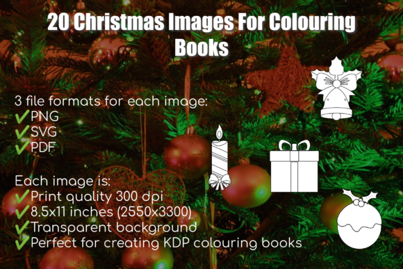 20 Christmas Images for Coloring Pages