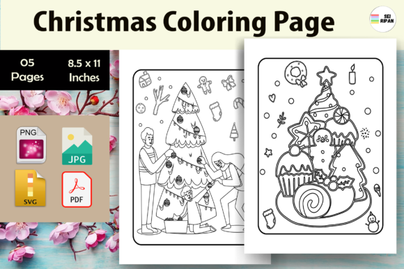 Christmas Coloring Page for Kids-KDP