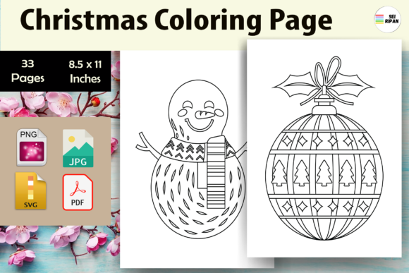 Christmas Coloring Page for Kids - KDP