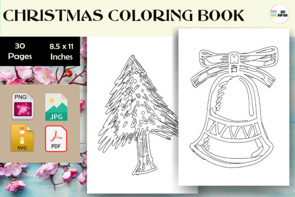 Christmas Coloring Page Kids - KDP