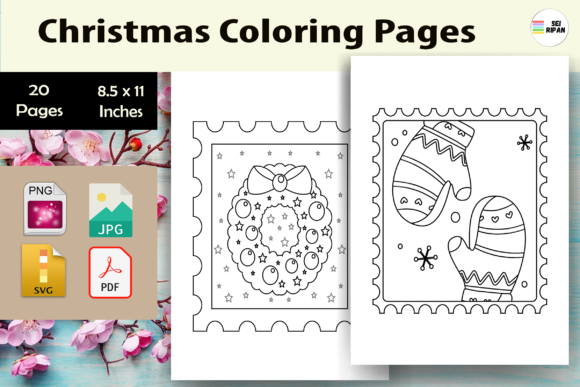 Christmas Coloring Pages-KDP