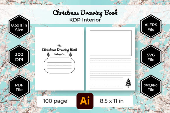 Christmas Draw and Write Journal KDP - 1 Graphics