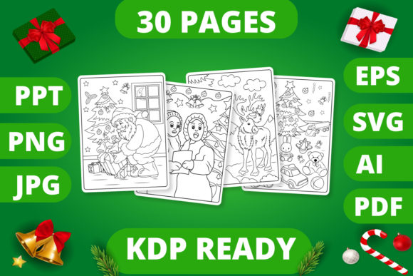KDP Christmas Coloring Book for Kids 2