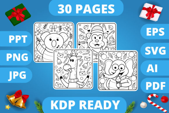 KDP Christmas Coloring Book for Kids 3