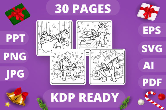 KDP Christmas Coloring Book for Kids 4