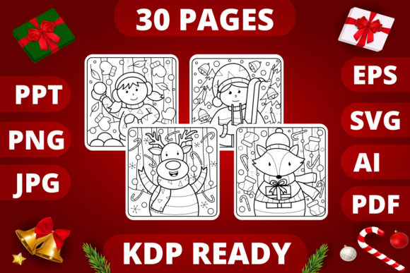 KDP Christmas Coloring Book for Kids