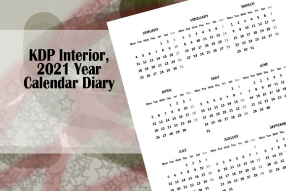 KDP Interior, 2021 Year Calendar Diary