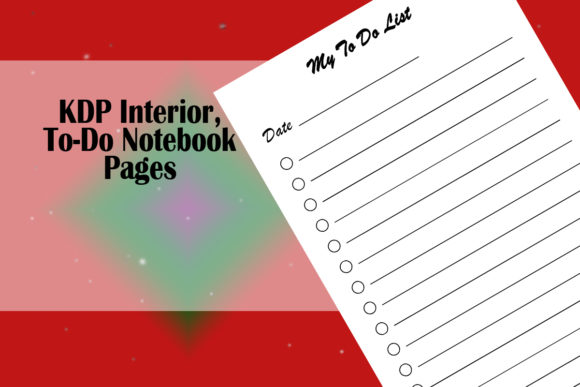KDP Interior, To-Do Notebook Pages