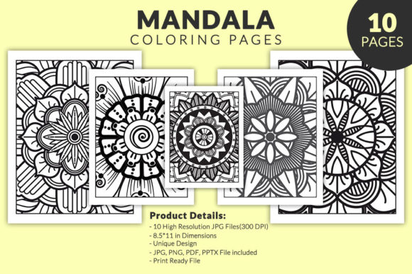 KDP Interiors Graphics: Mandala Coloring Books