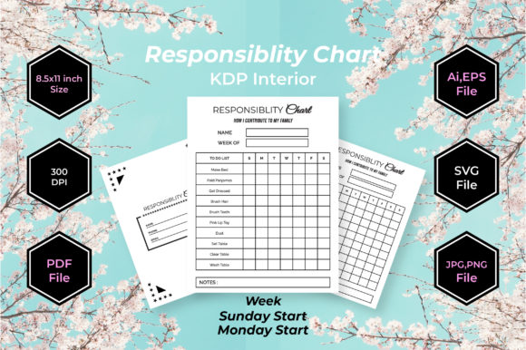 Kids Responsibility Chart KDP Interior