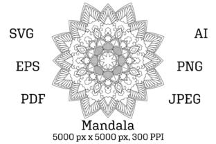 Mandala 03: Graphics for Kdp Interiors