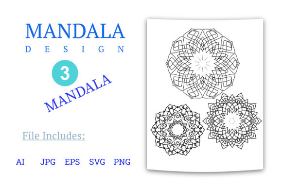 Mandala Coloring Book Page: KDP Interiors Graphics