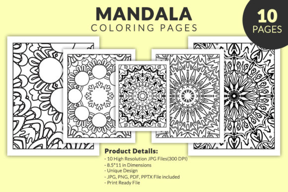 Mandala Design for Coloring Books — Kdp Interiors Graphics
